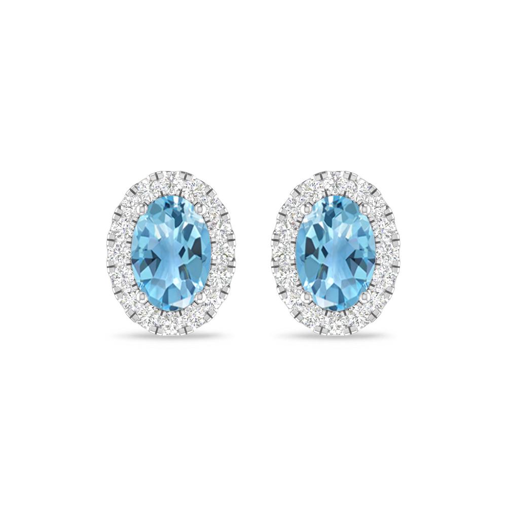 White Gold - Blue Topaz