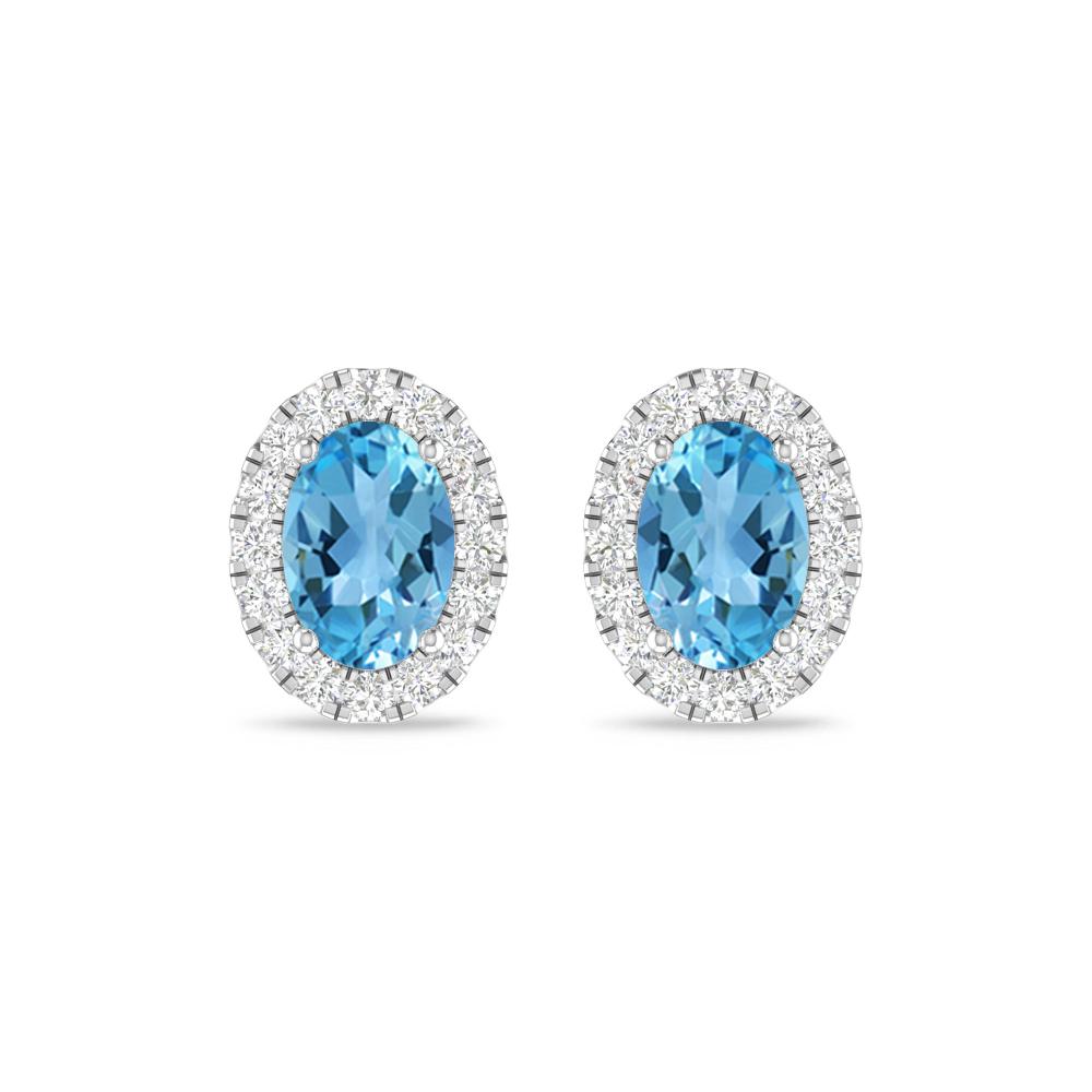 White Gold - Blue Topaz