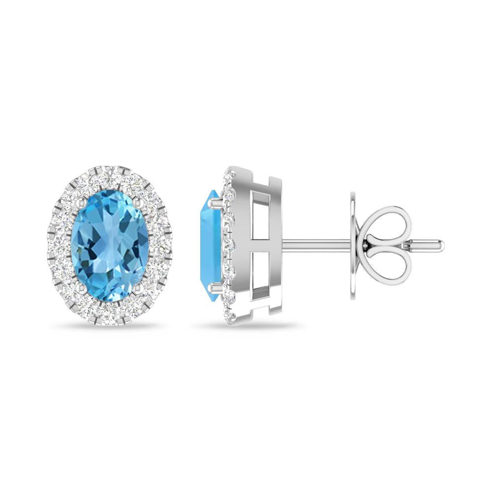 White Gold - Blue Topaz