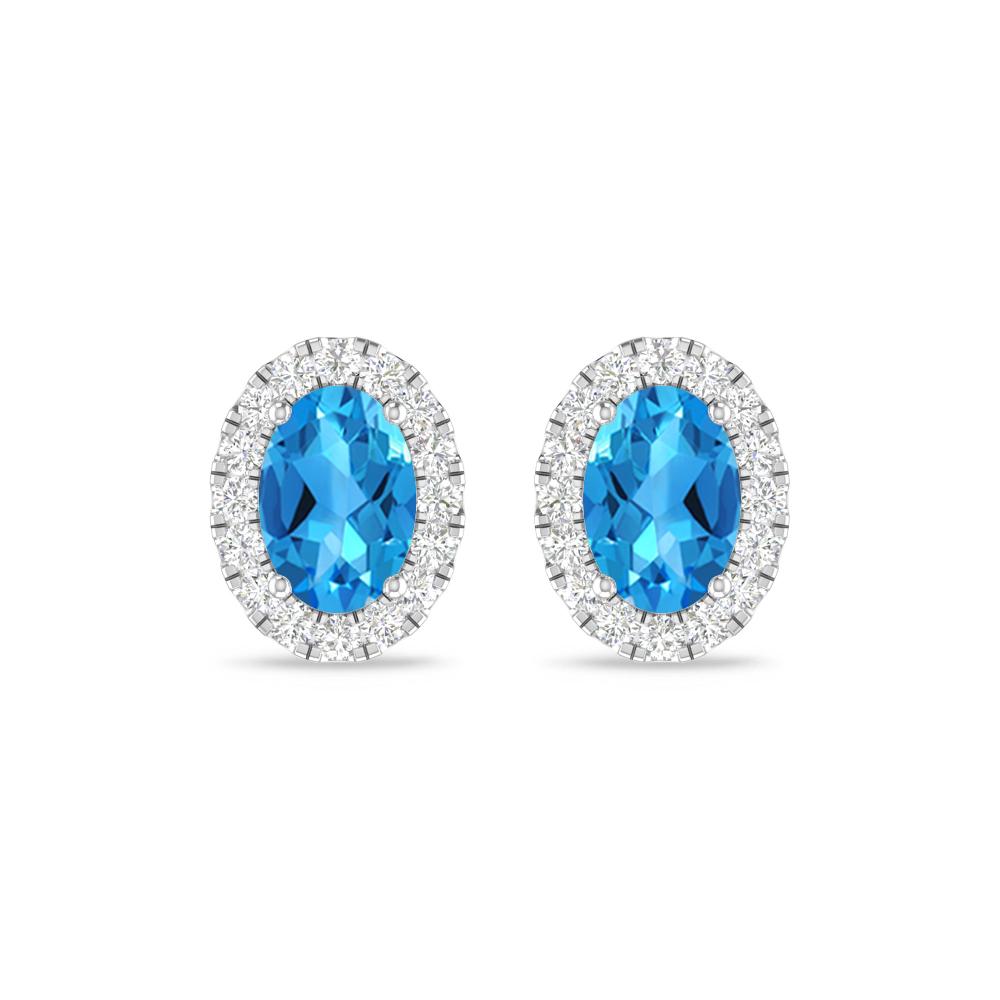 White Gold - Blue Topaz
