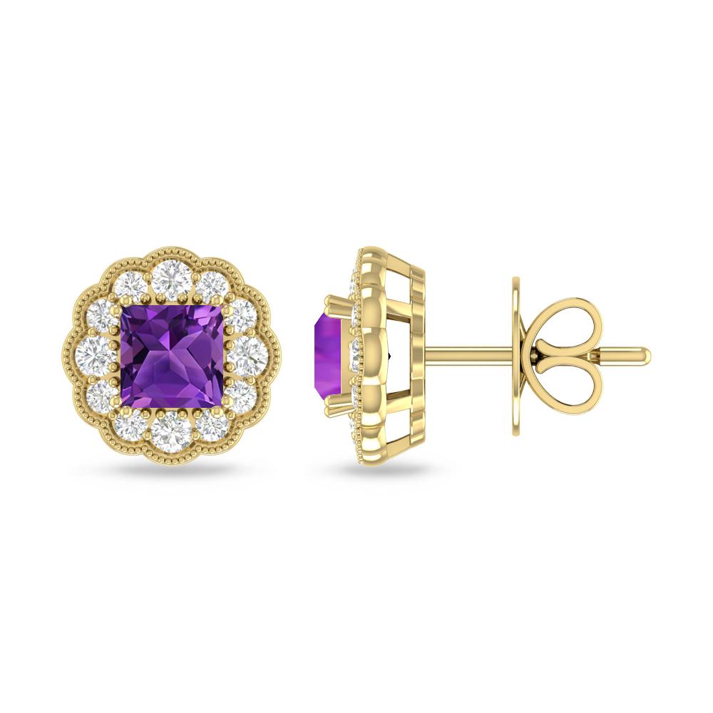 Yellow Gold - Amethyst
