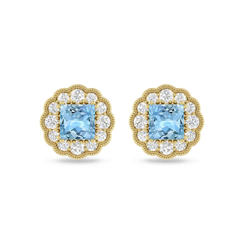 Yellow Gold - Aquamarine