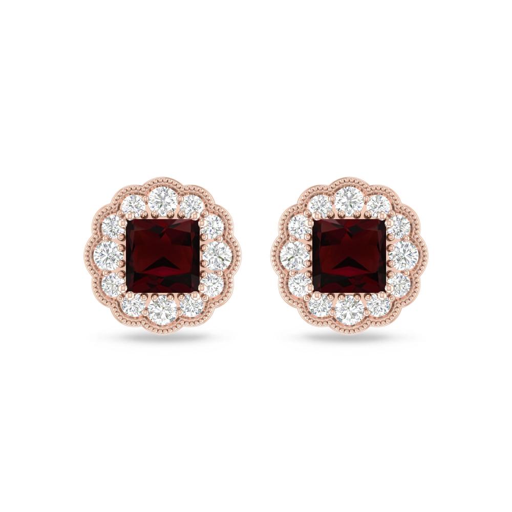Rose Gold - Garnet