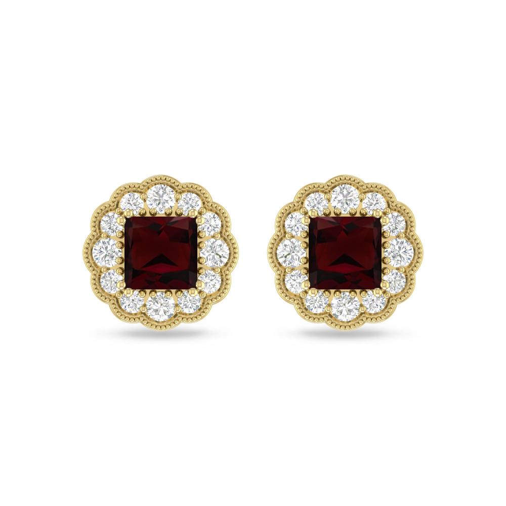 Yellow Gold - Garnet