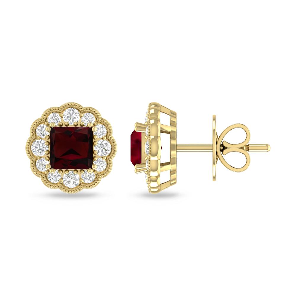 Yellow Gold - Garnet