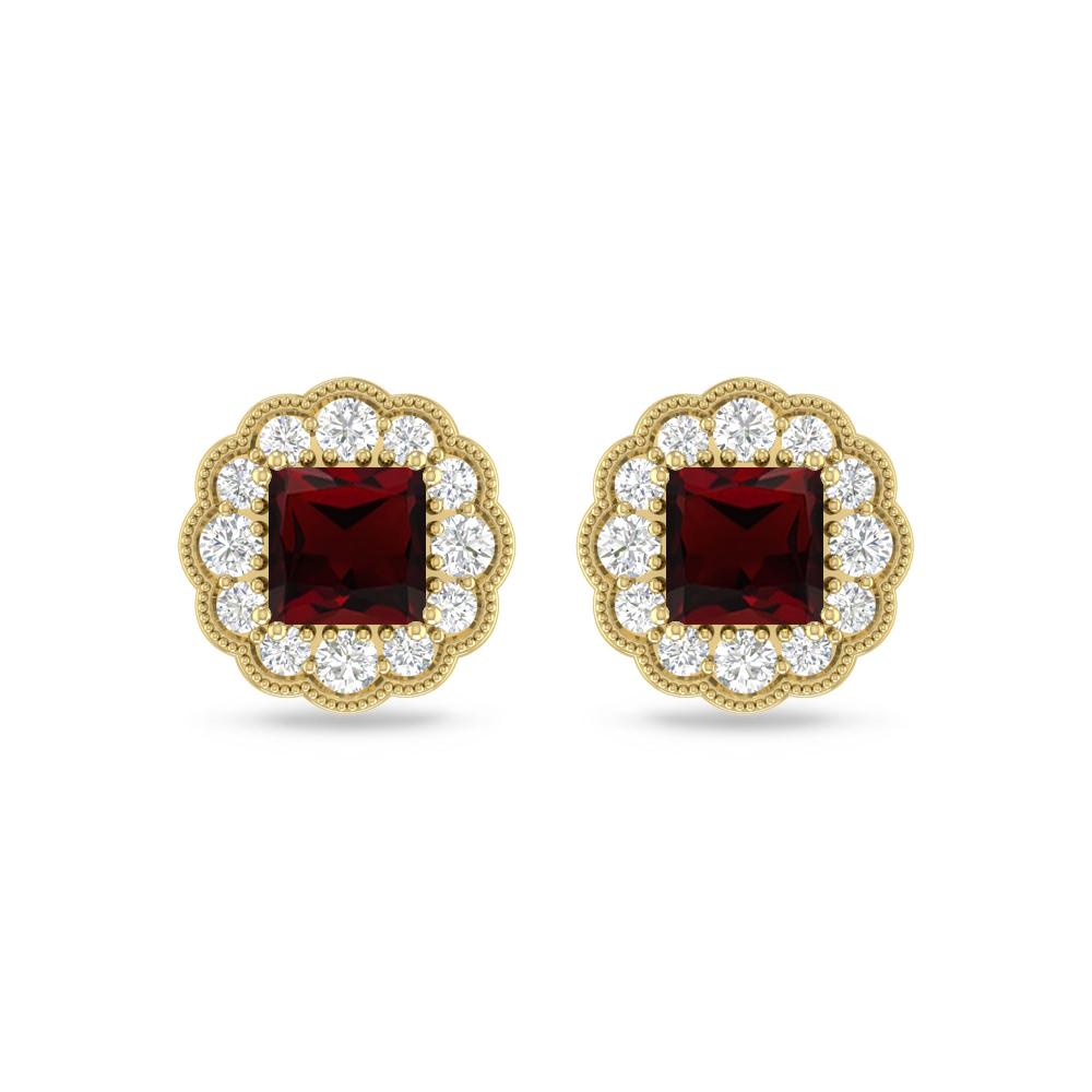 Yellow Gold - Garnet