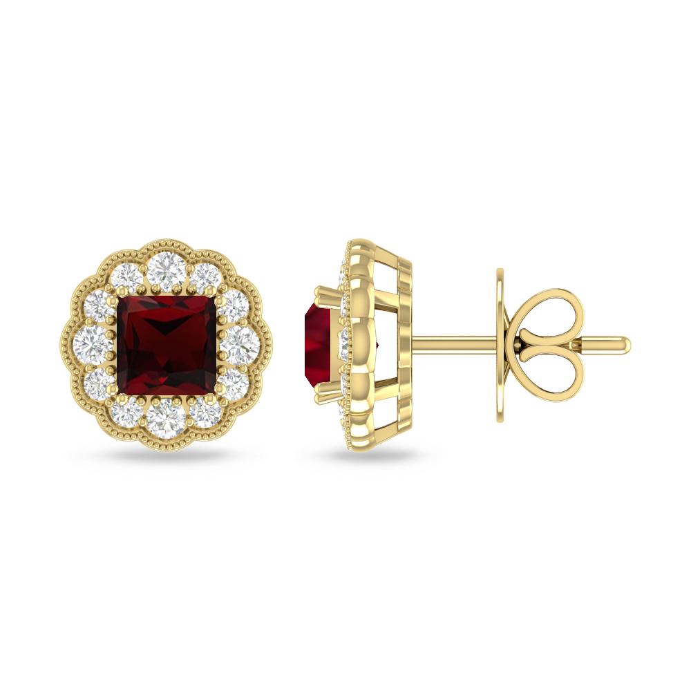 Yellow Gold - Garnet