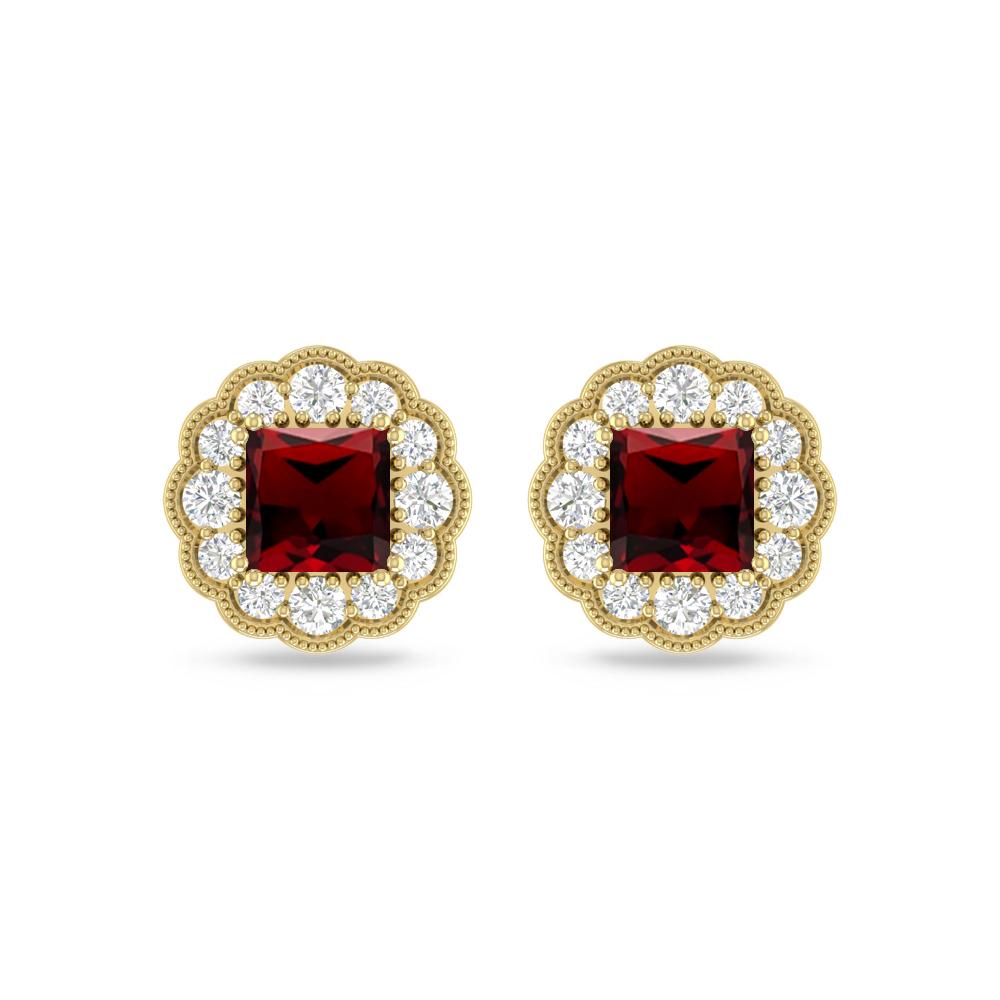 Yellow Gold - Garnet
