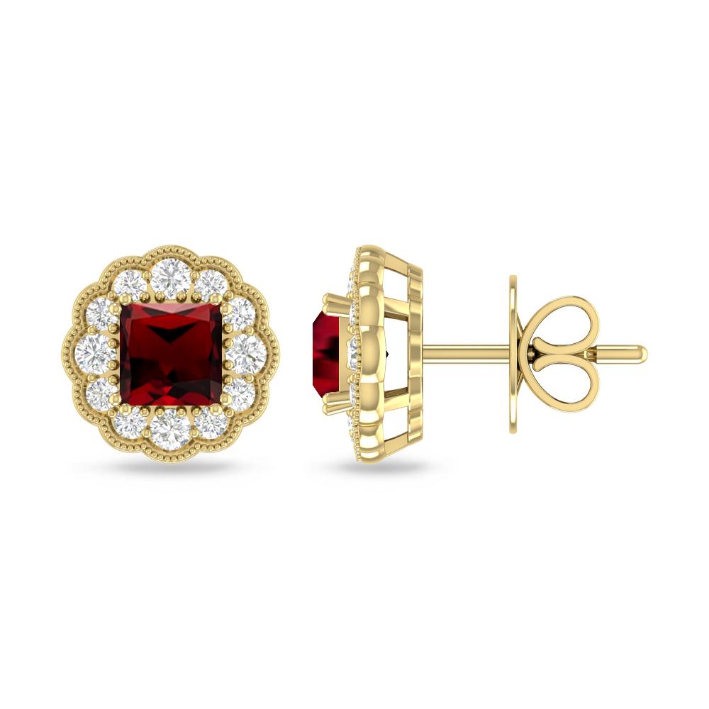 Yellow Gold - Garnet