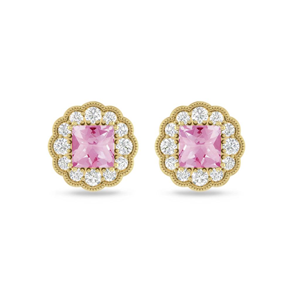 Yellow Gold - Pink Tourmaline