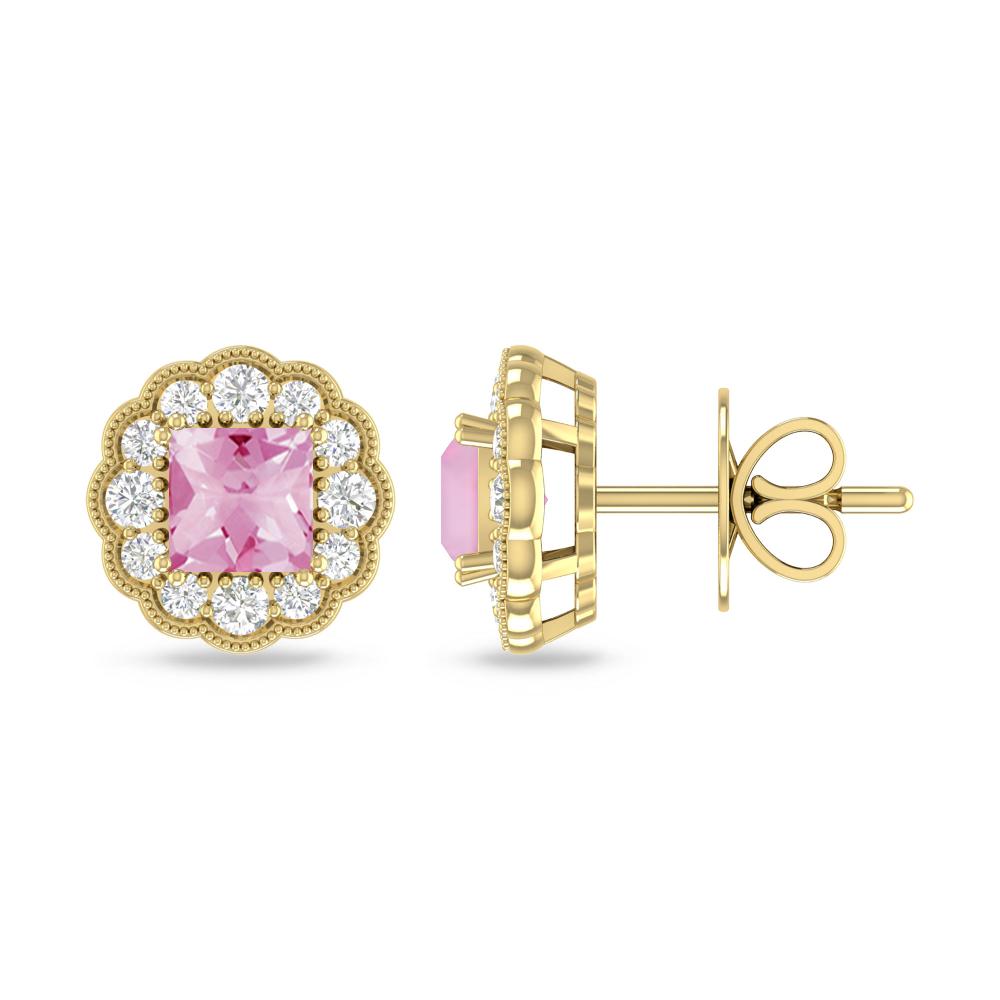 Yellow Gold - Pink Tourmaline