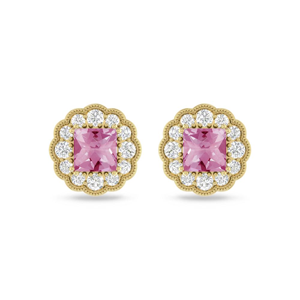 Yellow Gold - Pink Tourmaline