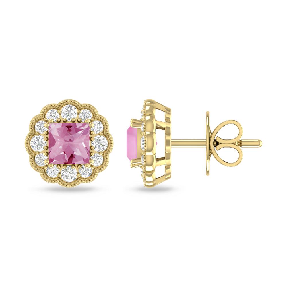 Yellow Gold - Pink Tourmaline