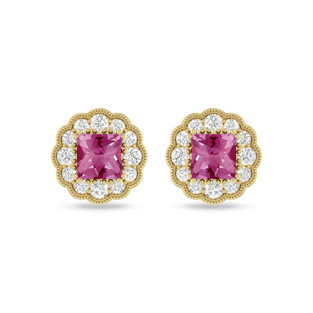 Yellow Gold - Pink Tourmaline
