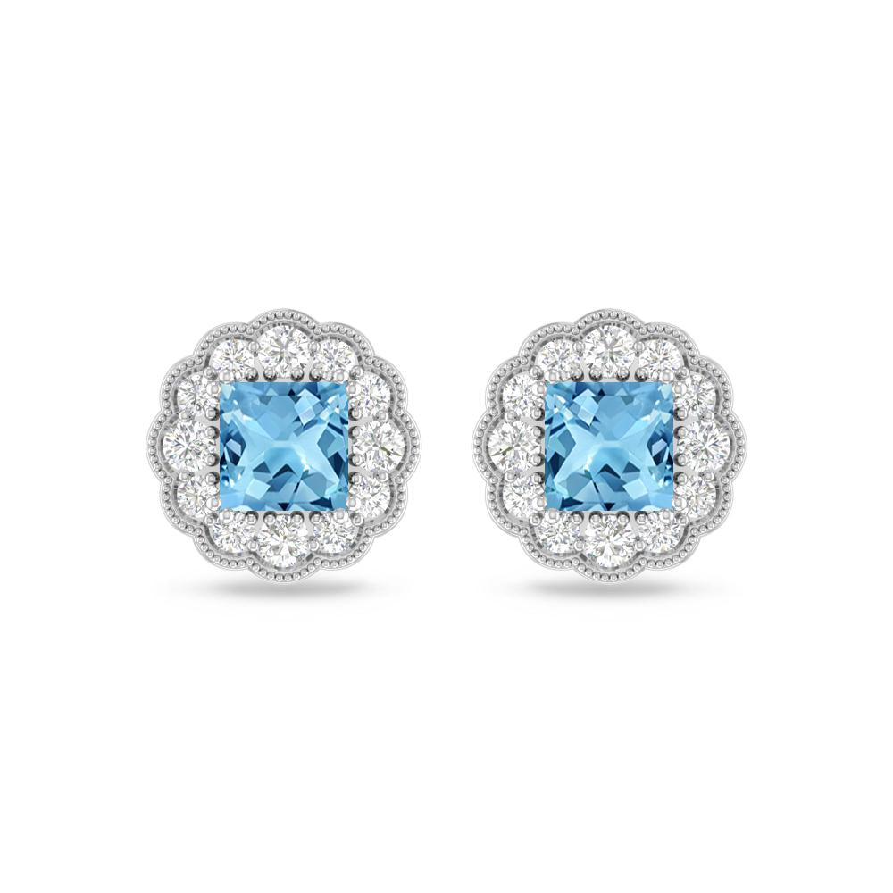 White Gold - Blue Topaz