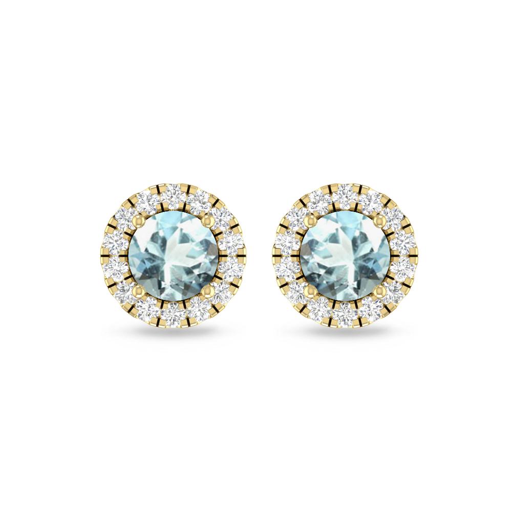 Yellow Gold - Aquamarine