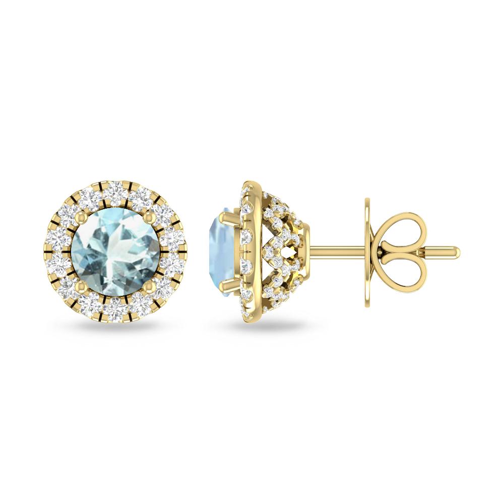 Yellow Gold - Aquamarine