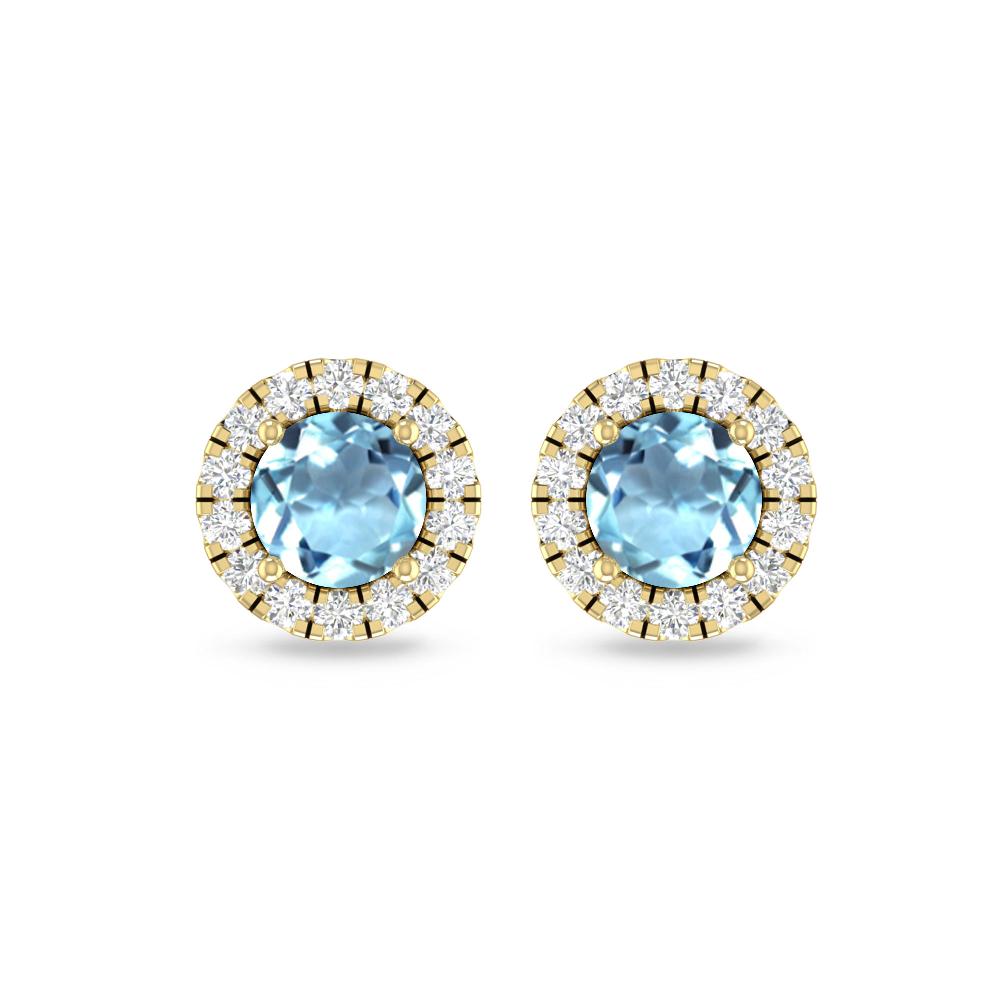 Yellow Gold - Aquamarine