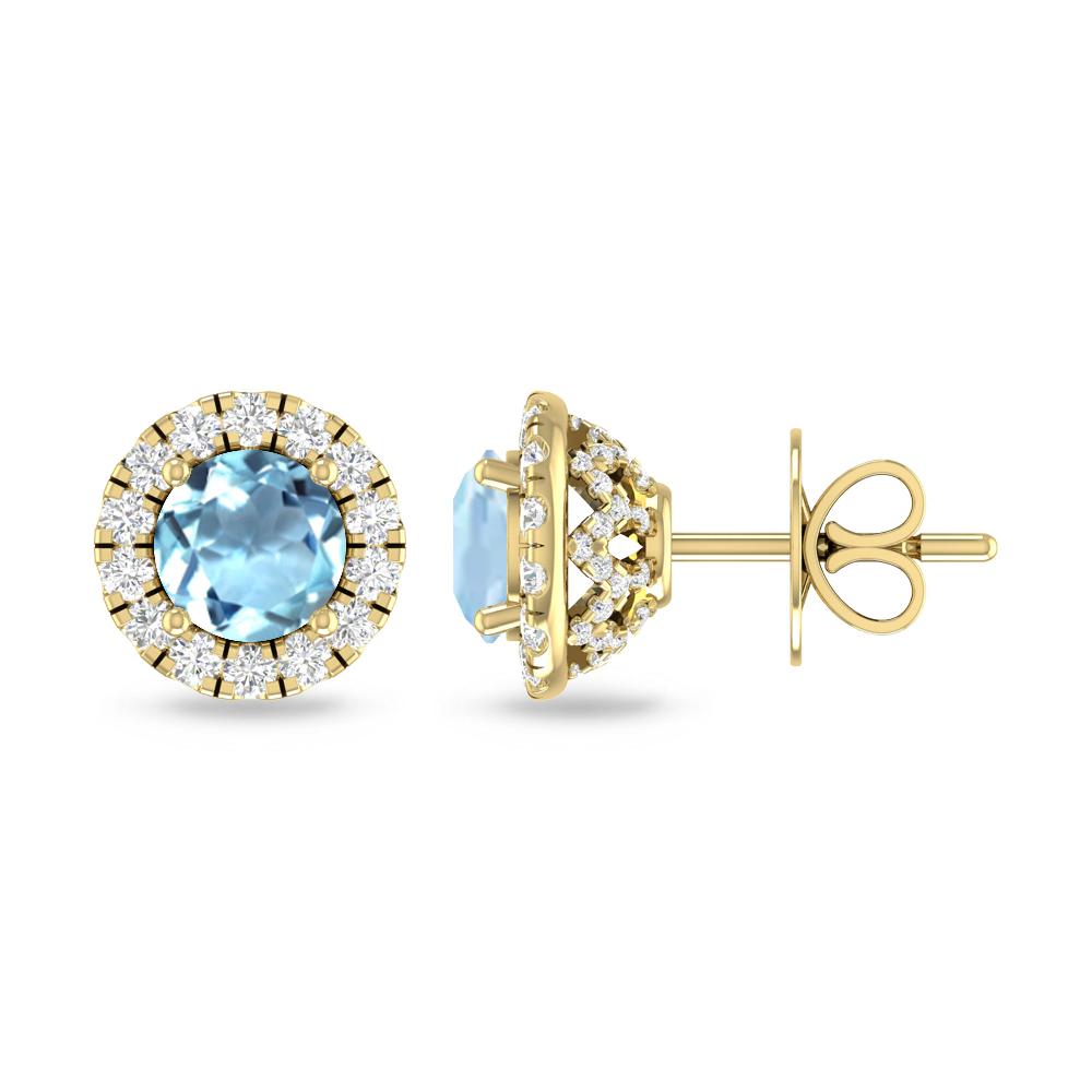 Yellow Gold - Aquamarine