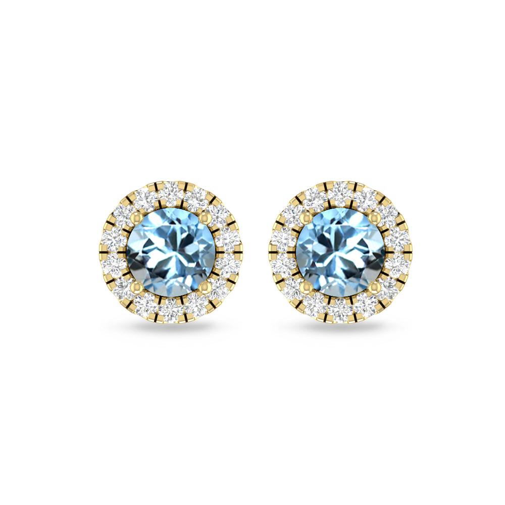 Yellow Gold - Aquamarine