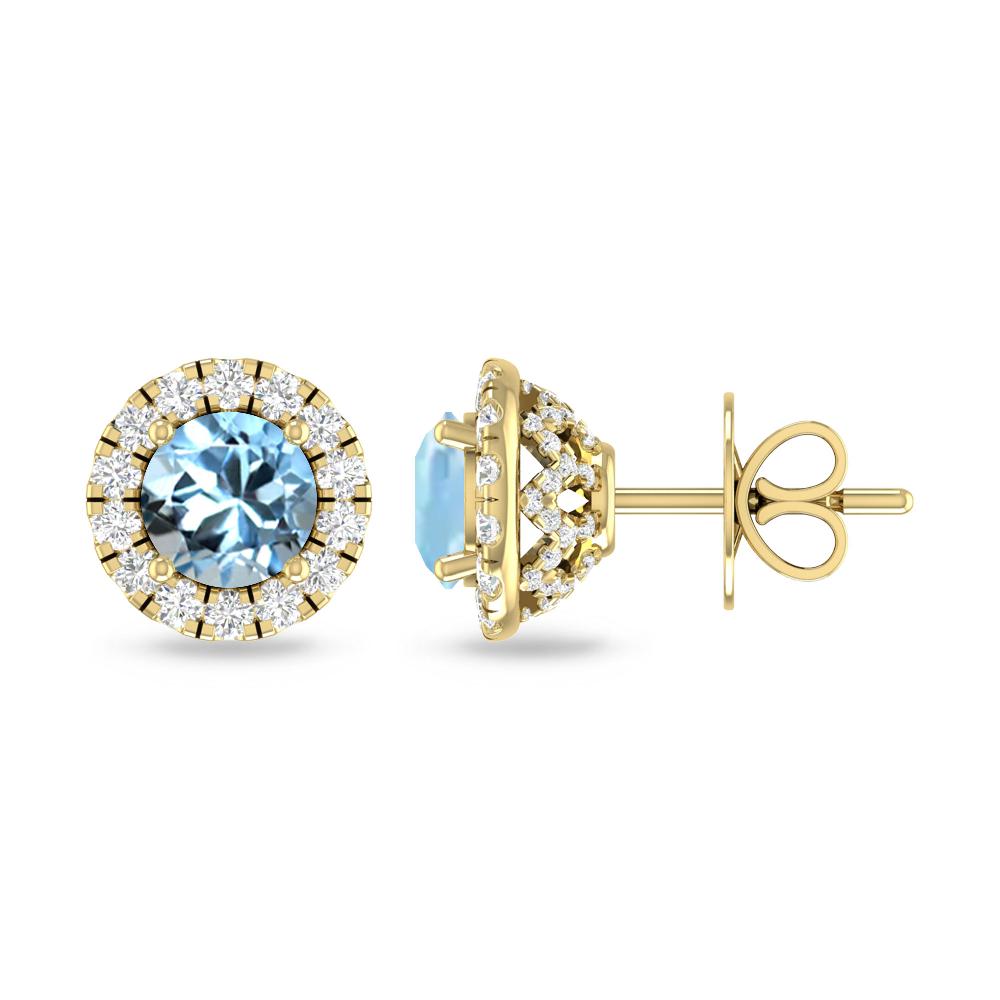 Yellow Gold - Aquamarine