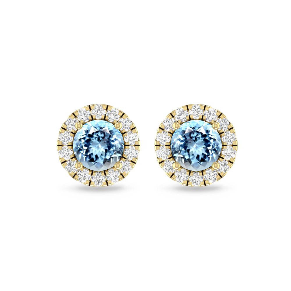 Yellow Gold - Aquamarine