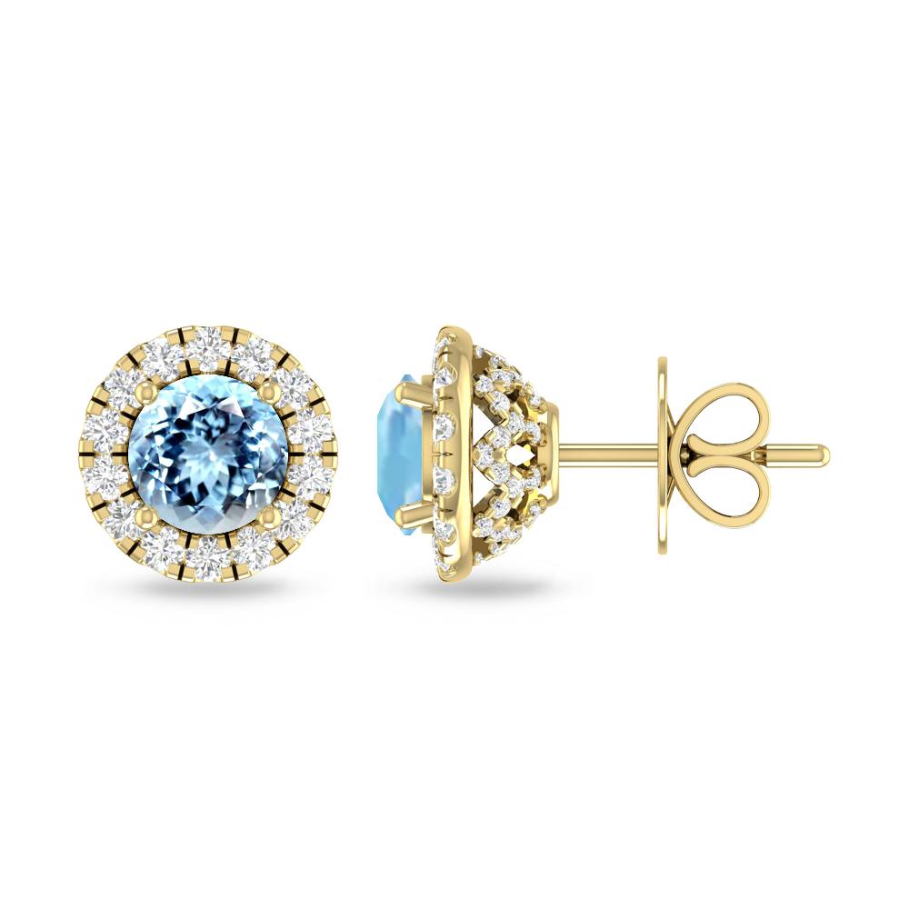 Yellow Gold - Aquamarine