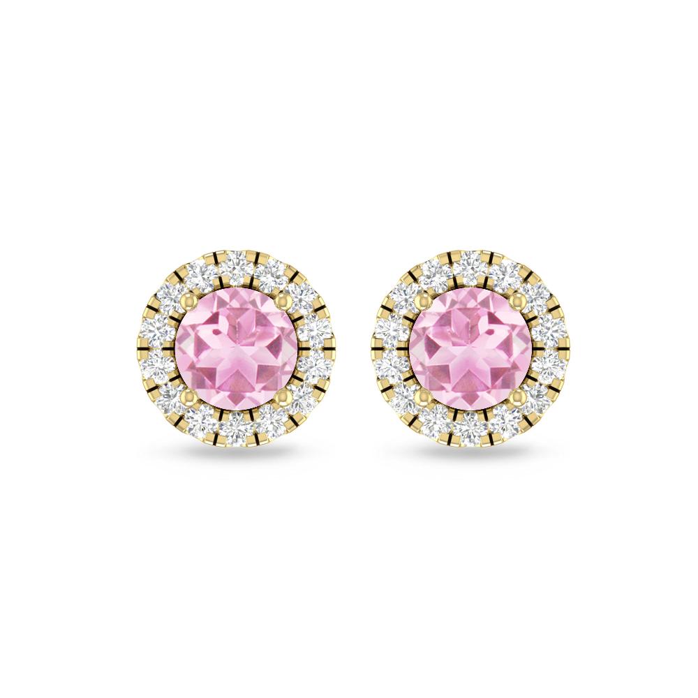 Yellow Gold - Pink Tourmaline