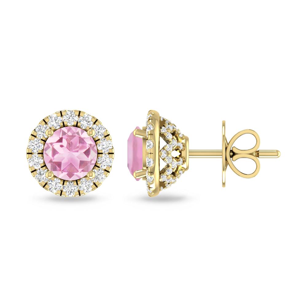 Yellow Gold - Pink Tourmaline
