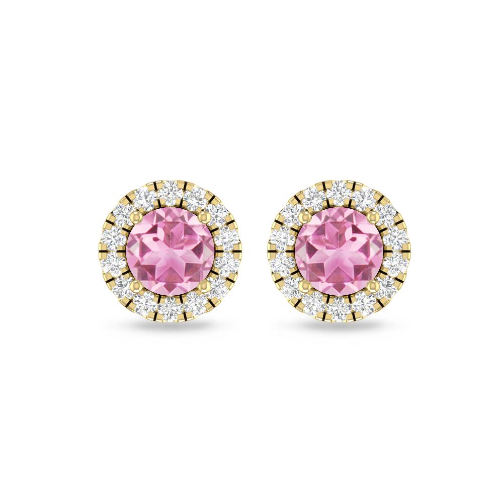 Yellow Gold - Pink Tourmaline