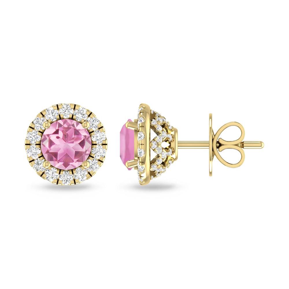 Yellow Gold - Pink Tourmaline