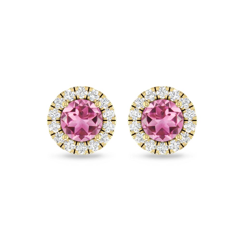 Yellow Gold - Pink Tourmaline