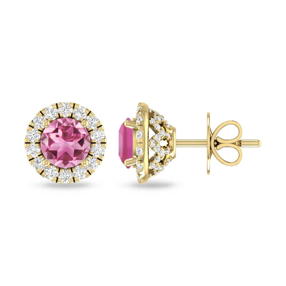 Yellow Gold - Pink Tourmaline