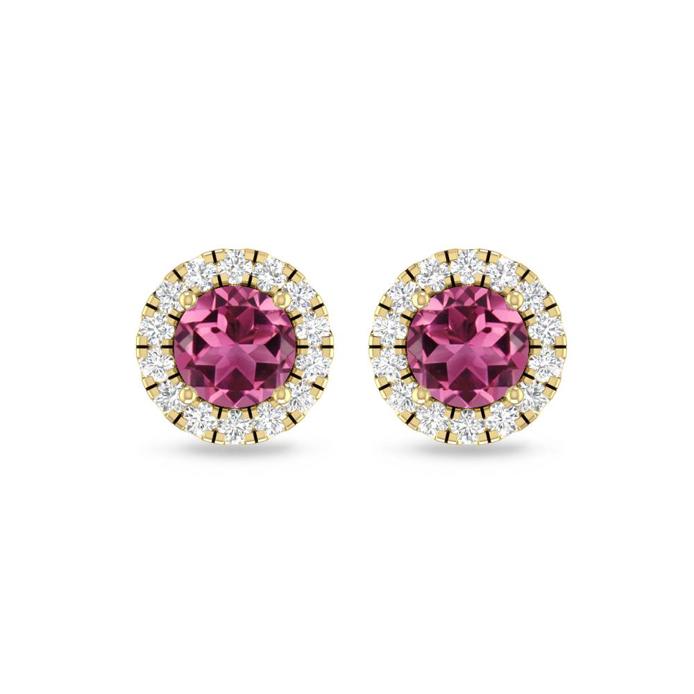 Yellow Gold - Pink Tourmaline