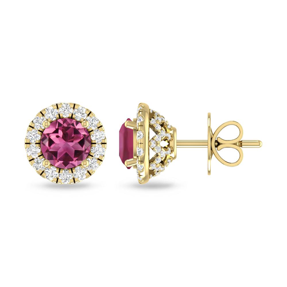 Yellow Gold - Pink Tourmaline