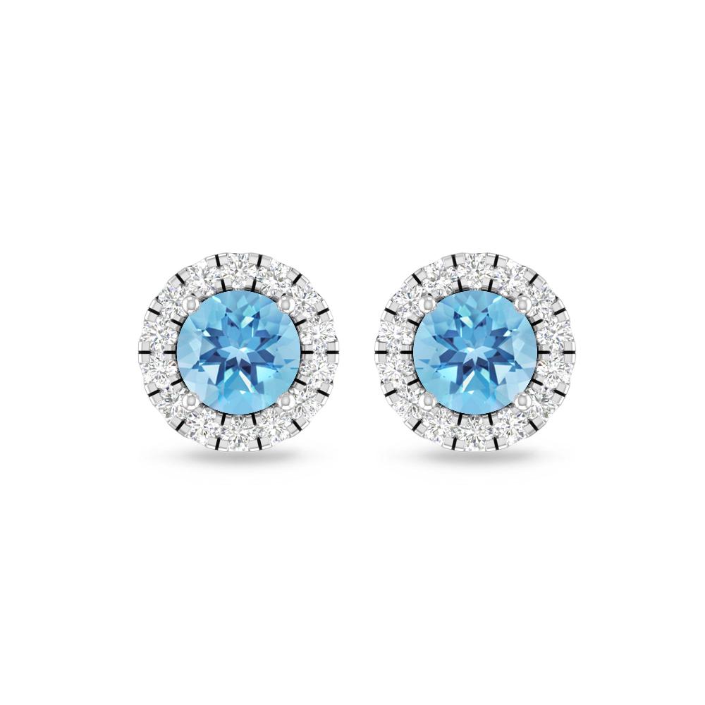 White Gold - Blue Topaz