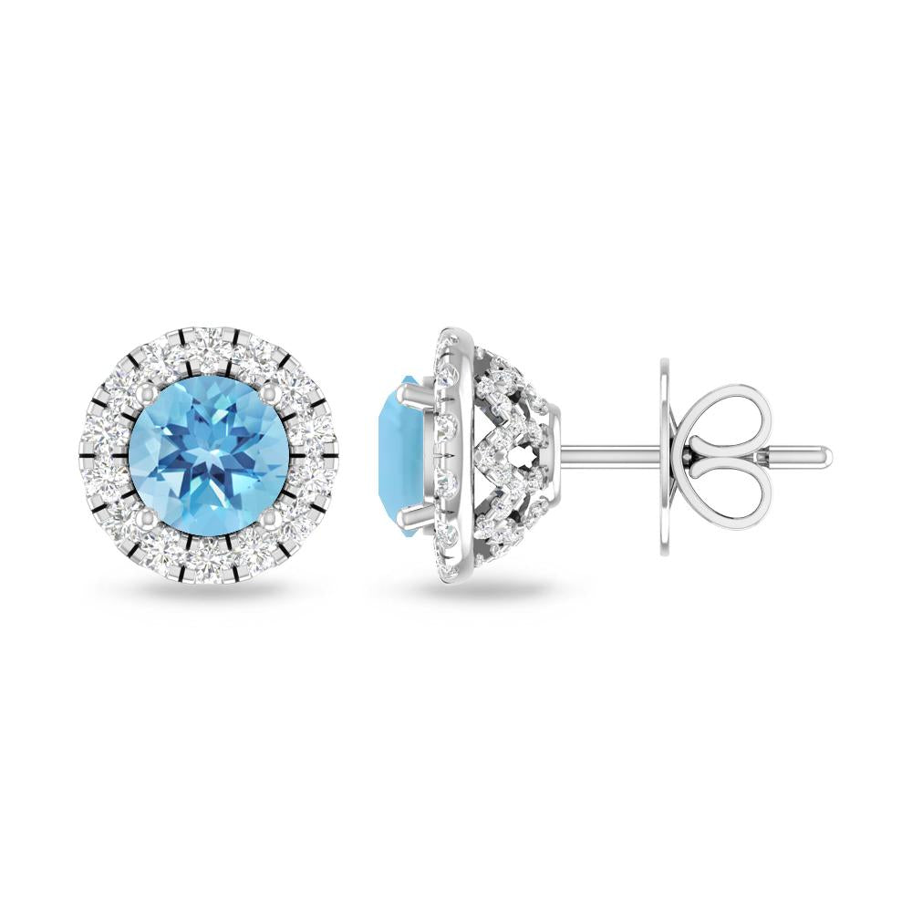 White Gold - Blue Topaz