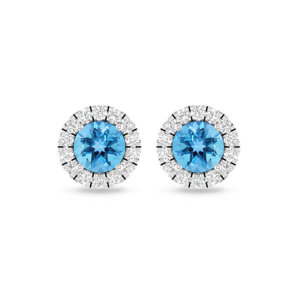 White Gold - Blue Topaz