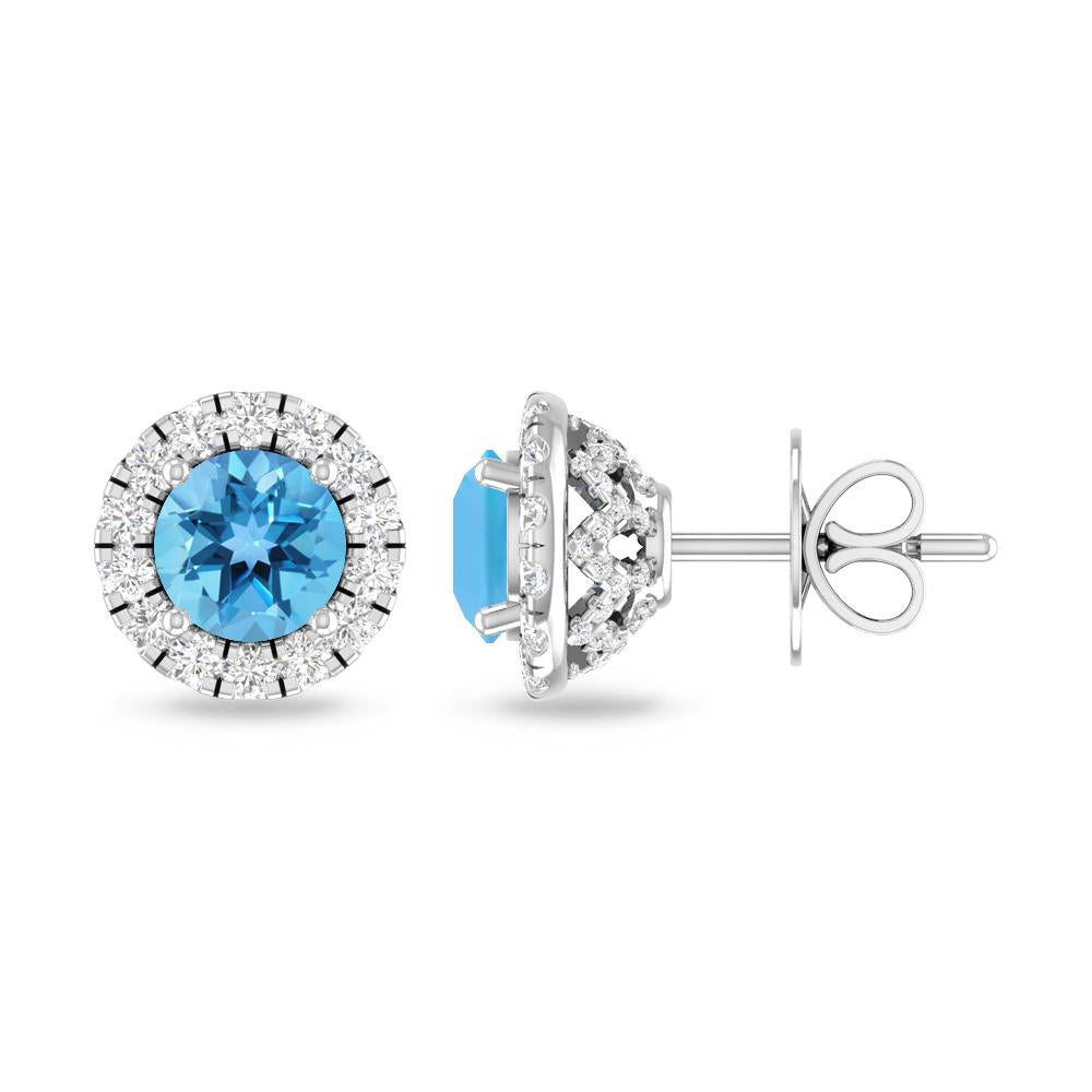 White Gold - Blue Topaz