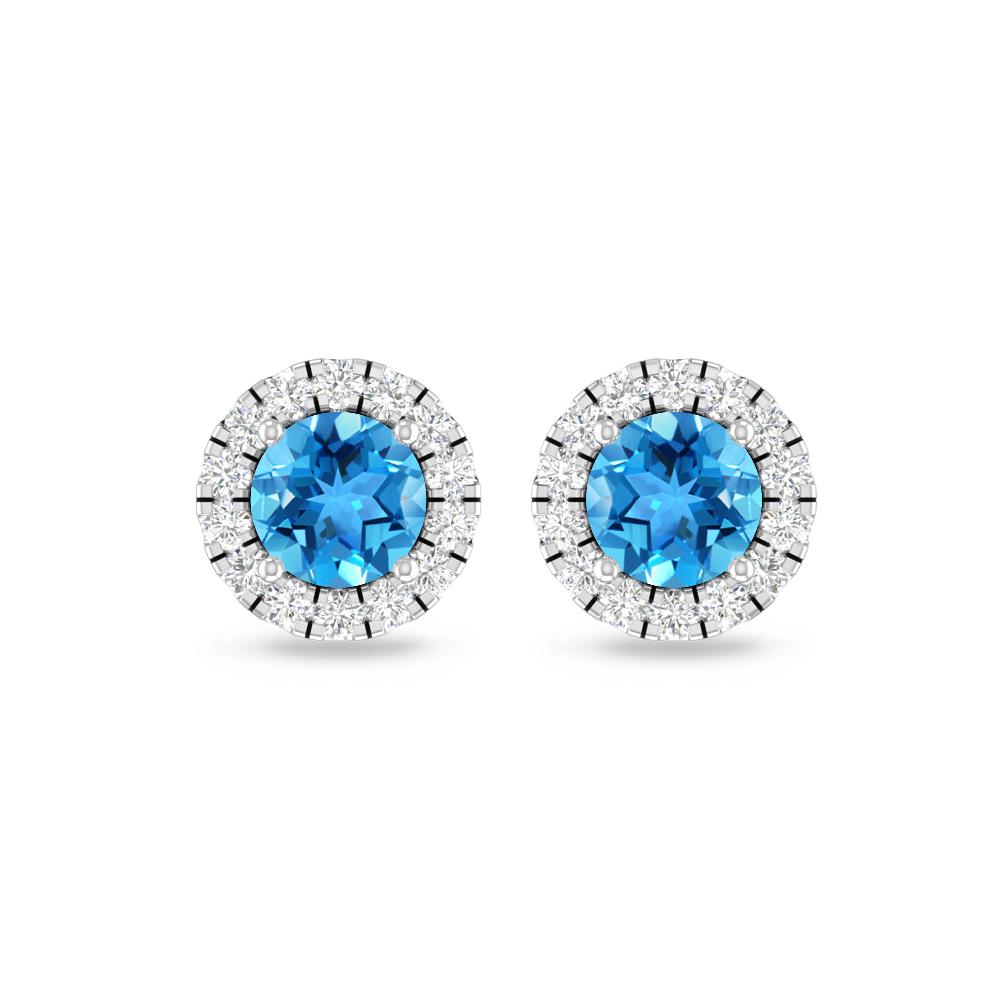 White Gold - Blue Topaz