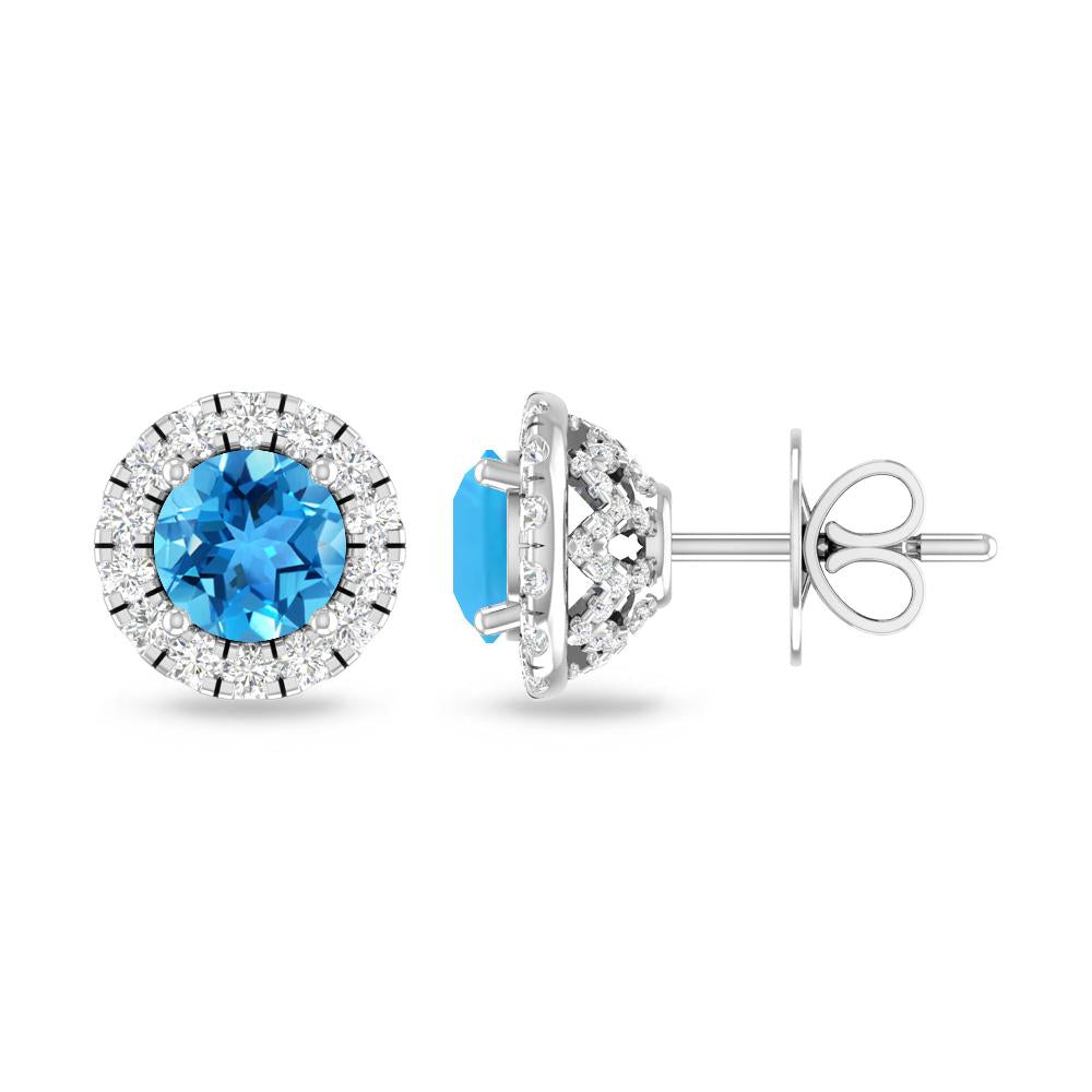 White Gold - Blue Topaz