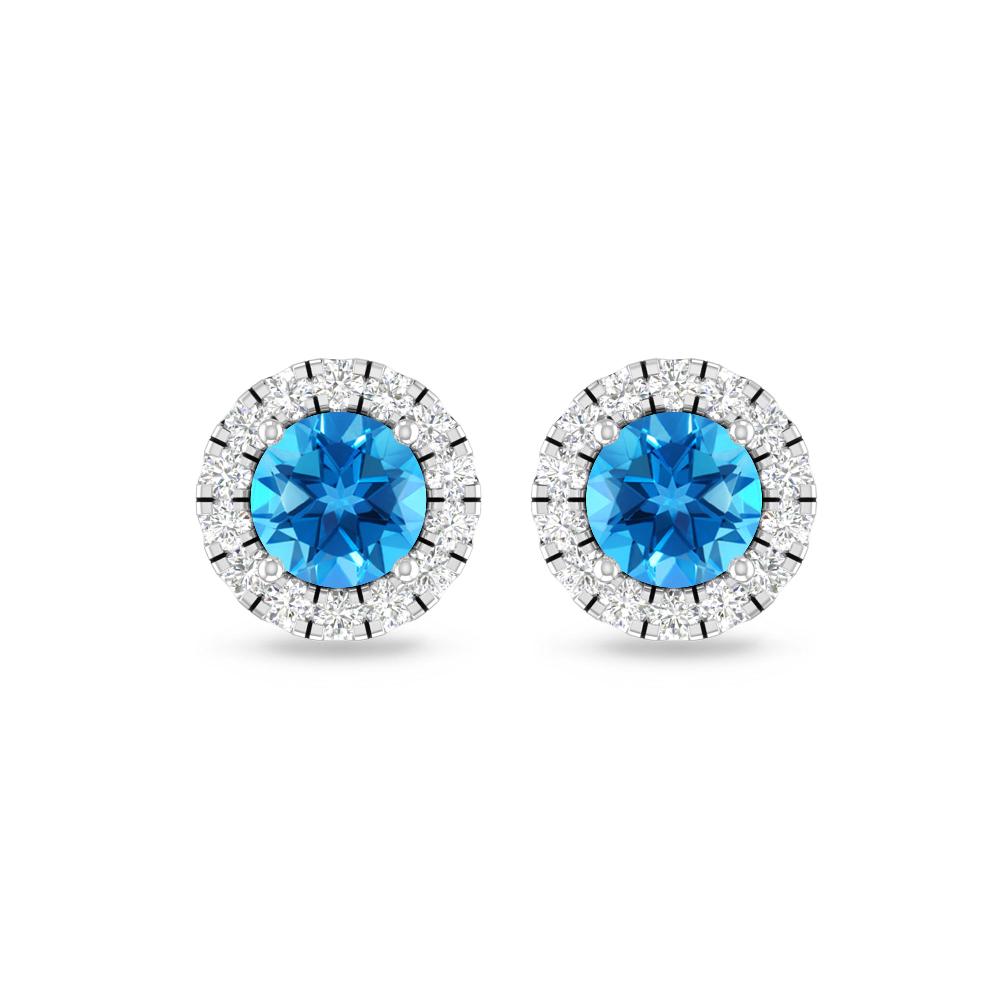 White Gold - Blue Topaz