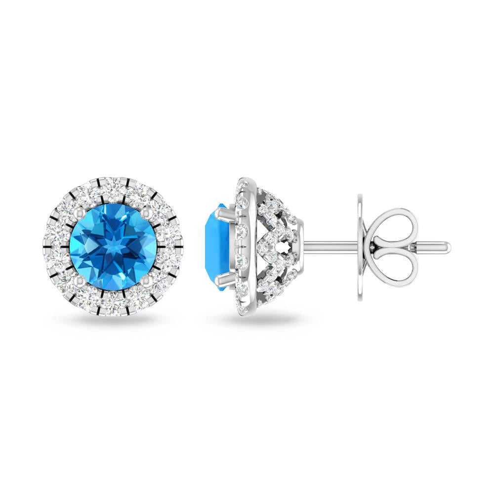 White Gold - Blue Topaz