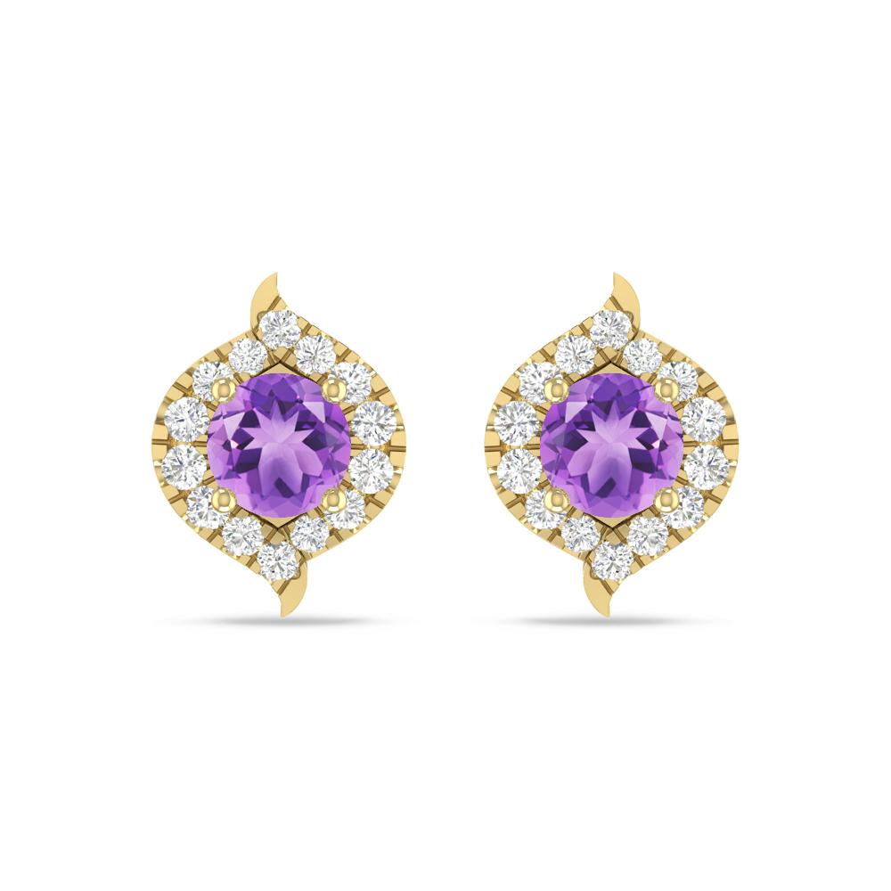 Yellow Gold - Amethyst