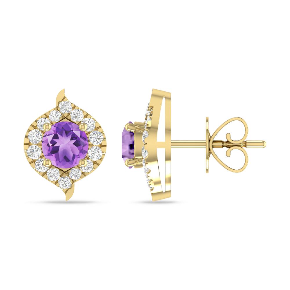 Yellow Gold - Amethyst