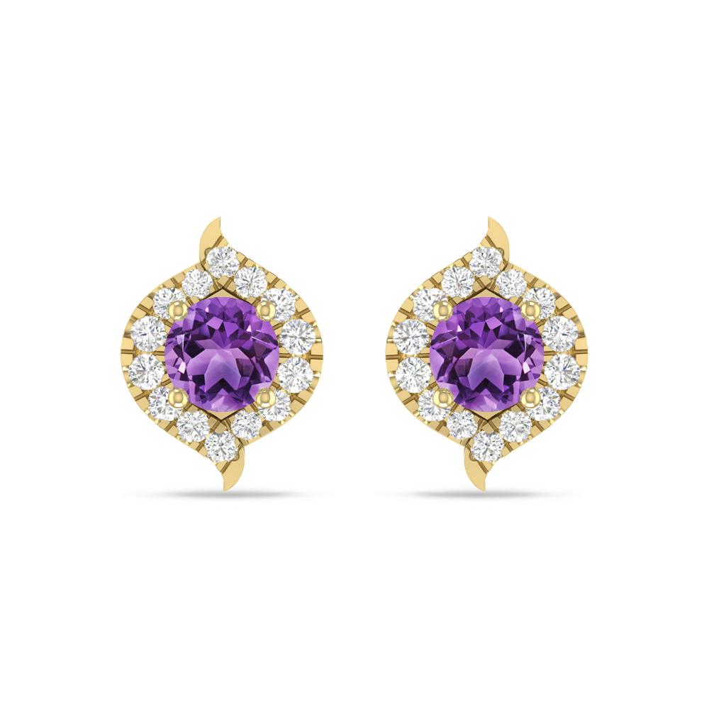Yellow Gold - Amethyst