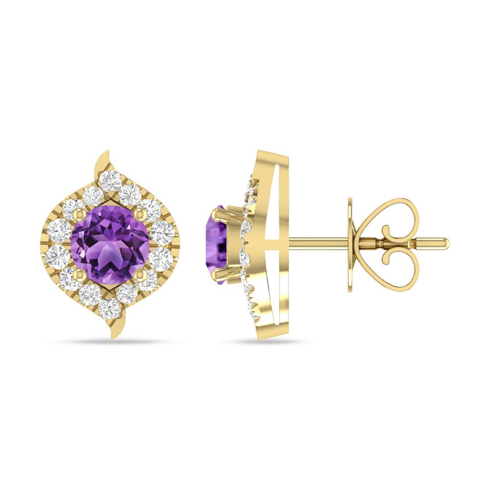 Yellow Gold - Amethyst