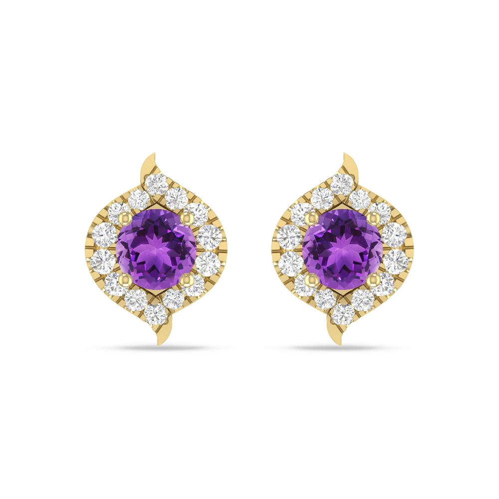 Yellow Gold - Amethyst