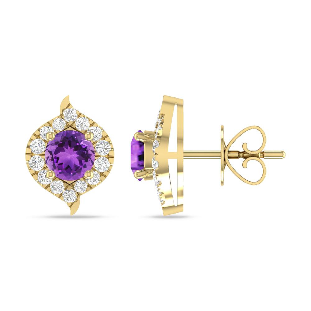 Yellow Gold - Amethyst