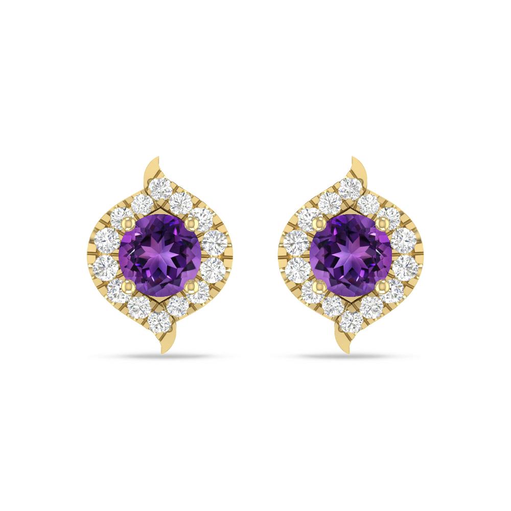 Yellow Gold - Amethyst